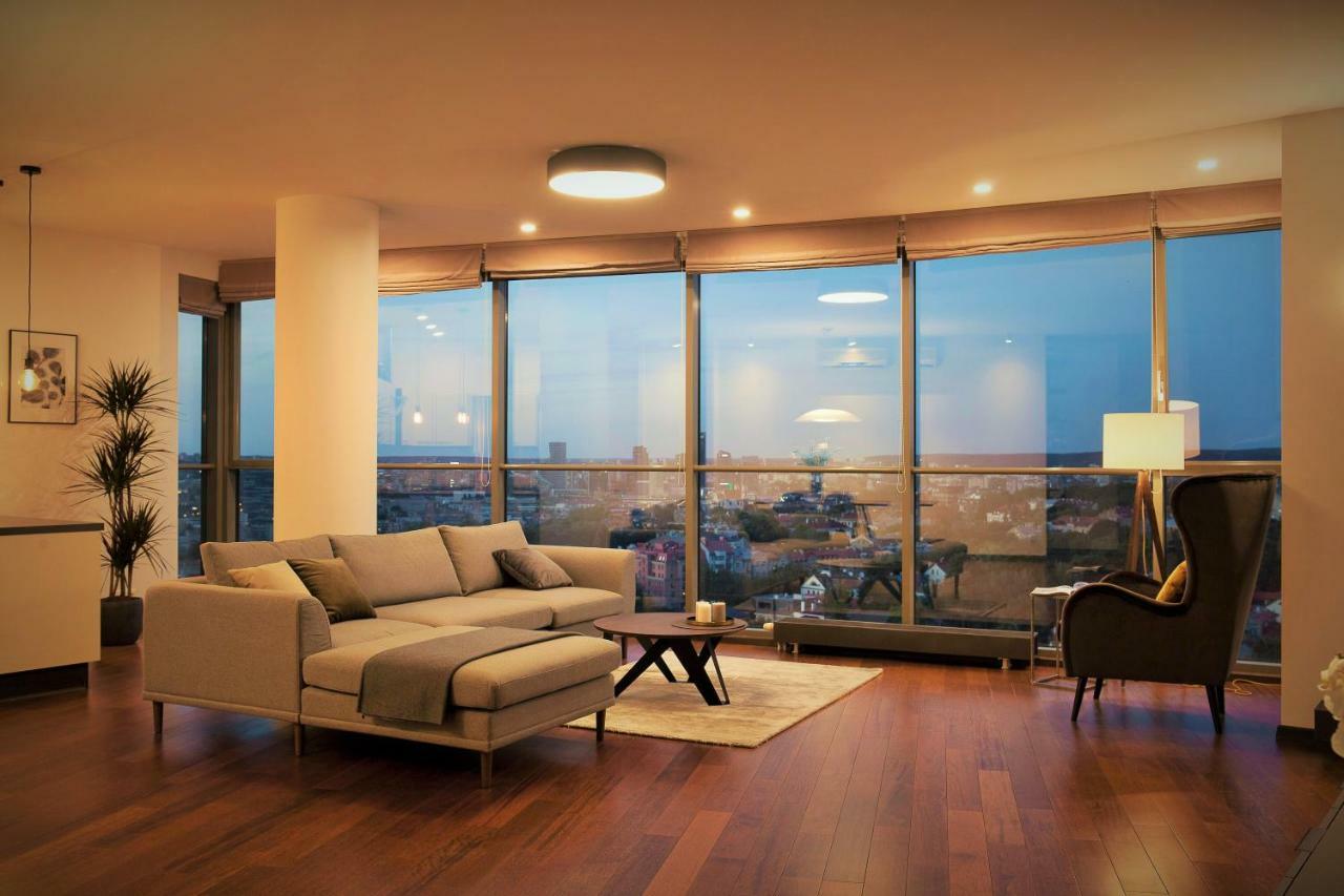 Luxury Panoramic Vilnius Apartment Exterior foto